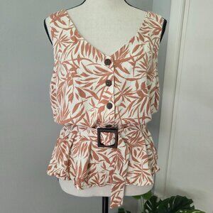 Monteau belted tank top XL